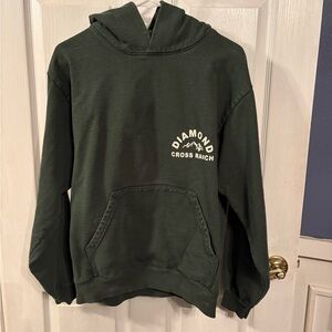 Green Diamond Cross Ranch Hoodie